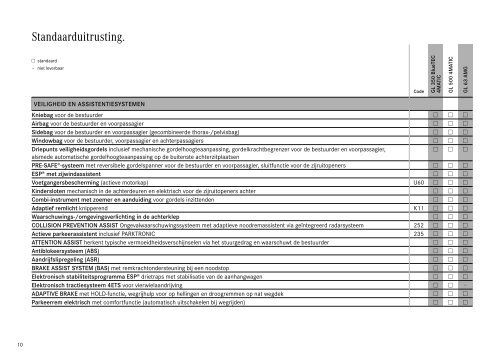 Download prijslijst GL-Klasse (PDF) - Mercedes-Benz in België