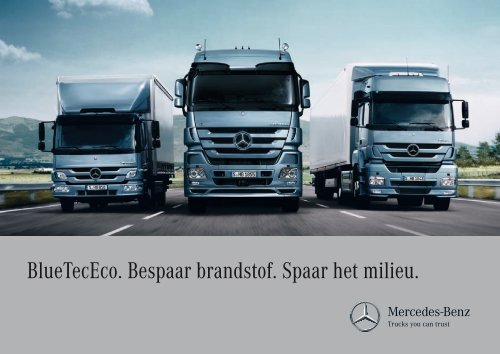 BlueTecEco. Bespaar brandstof. Spaar het milieu. - Mercedes-Benz ...