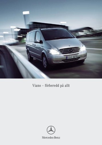 Viano – förberedd på allt - Mercedes-Benz