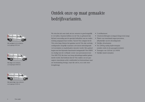 Brochure Vito combi - Mercedes-Benz in België