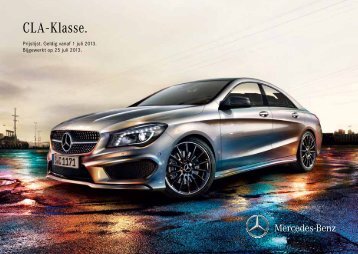 Download de CLA-Klasse prijslijst (PDF) - Mercedes-Benz
