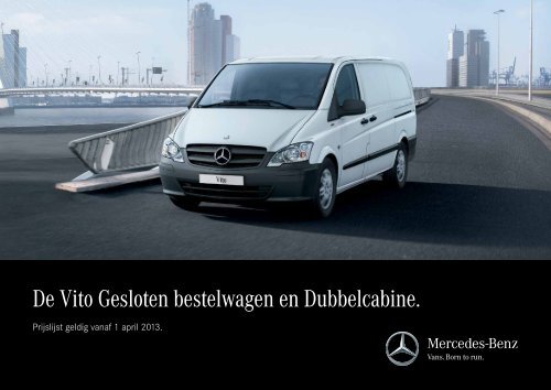 De Vito Gesloten bestelwagen en Dubbelcabine. - Mercedes-Benz