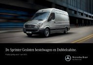 De Sprinter Gesloten bestelwagen en Dubbelcabine. - Mercedes-Benz