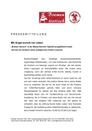 PRESSEMITTEILUNG Mit Angel zurück ins Leben - Messe Bremen