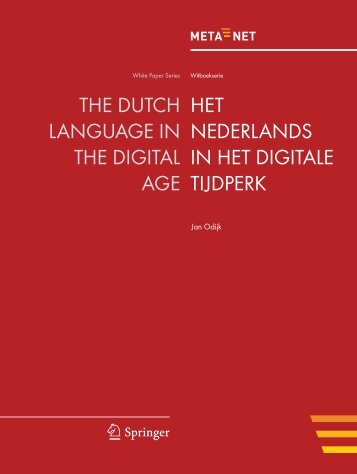 Het Nederlands in het Digitale Tijdperk - Meta-Net