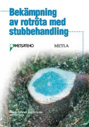 Bekämpning av rotröta med stubbehandling ... - Metsäteho Oy