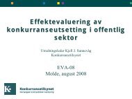 Effektevaluering av konkurranseutsetting i offentlig sektor