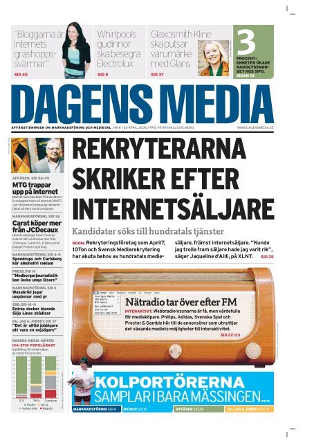 kolportörerna samplar i bara mässingensid 19 - Dagens Media