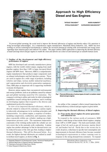 Approach on High Efficiency Diesel and Gas Engine,Mitsubishi ...