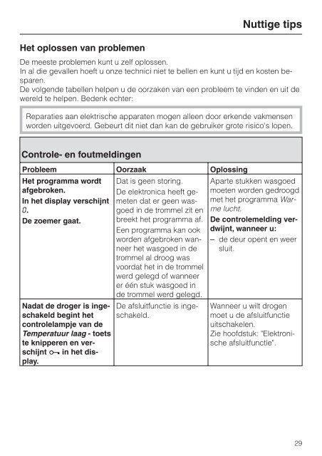 GA tips C droogautomaat.pdf - Miele