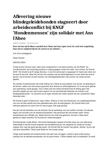 Artikel over KNGF