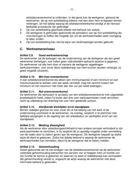 Collectieve Arbeidsovereenkomst Kinderopvang 2007-2008