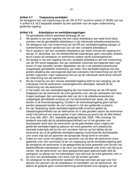 Collectieve Arbeidsovereenkomst Kinderopvang 2007-2008