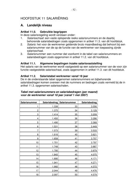 Collectieve Arbeidsovereenkomst Kinderopvang 2007-2008