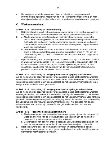 Collectieve Arbeidsovereenkomst Kinderopvang 2007-2008