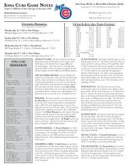 Complete Game Notes (PDF) - MiLB.com