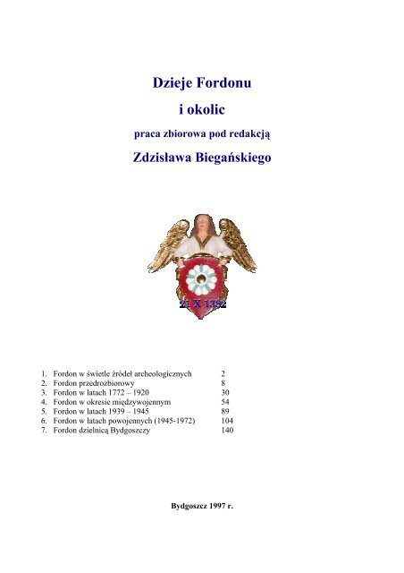 Dzieje Fordonu I Okolic Parafia Pw św Mikołaja W Bydgoszczy
