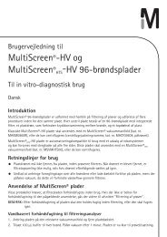 MultiScreen®-HV og MultiScreen® HTS-HV 96 ... - Millipore