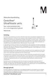 Centrifree® Ultrafiltratie units - Millipore