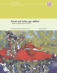 Konst och kultur ger välfärd