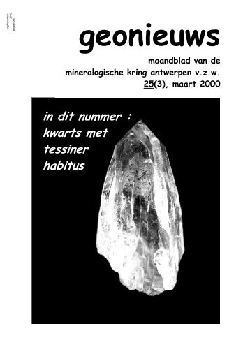 3 - Mineralogische kring Antwerpen