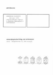 geonieuws mineralogische kring van antwerpe n