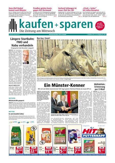 Ein Münster Kenner Kaufen Und Sparen