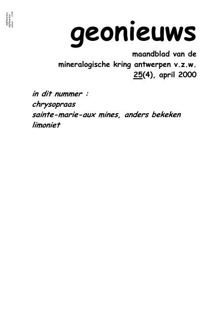 4 - Mineralogische kring Antwerpen