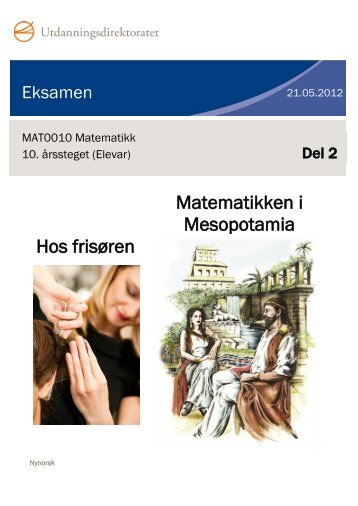 Matematikken i Mesopotamia Hos frisøren - Minskole.no