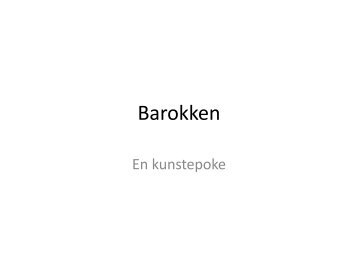 Barokken - Minskole.no