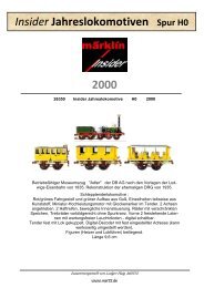 2000 Insider Jahreslokomotiven Spur H0 - MIST72