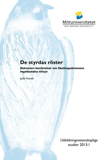 De styrdas röster - Mittuniversitetet