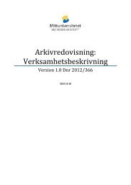 Verksamhetsbeskrivning - Mittuniversitetet
