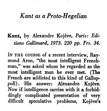 Kant as a Proto-Hegelian