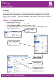 Microsoft Word Printing