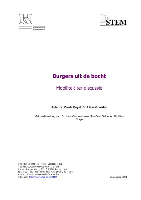 Burgers uit de bocht - Mobiel Vlaanderen