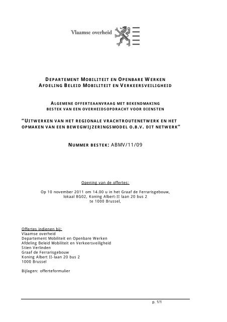 Bestek - Mobiel Vlaanderen