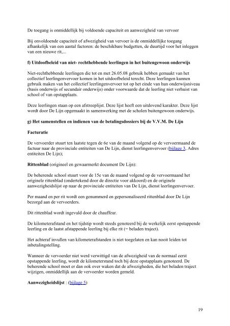 Omzendbrief inzake het leerlingenvervoer NO/2008/02 van - Mobiel ...