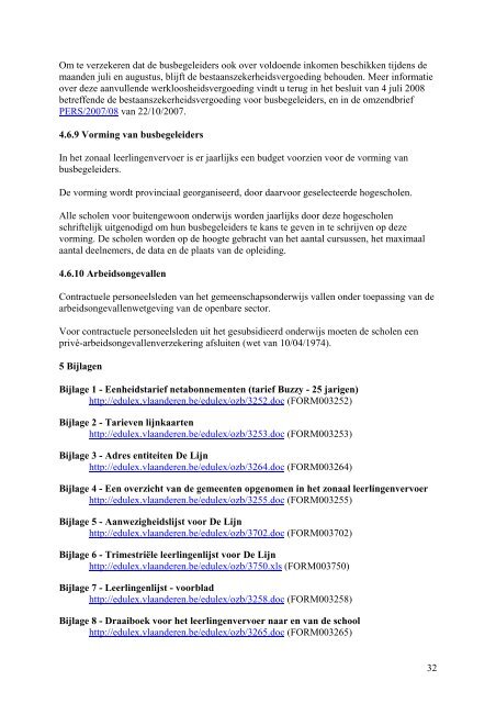 Omzendbrief inzake het leerlingenvervoer NO/2008/02 van - Mobiel ...