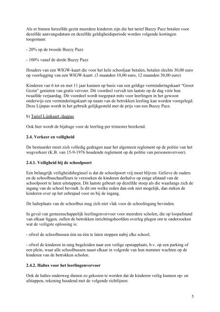 Omzendbrief inzake het leerlingenvervoer NO/2008/02 van - Mobiel ...