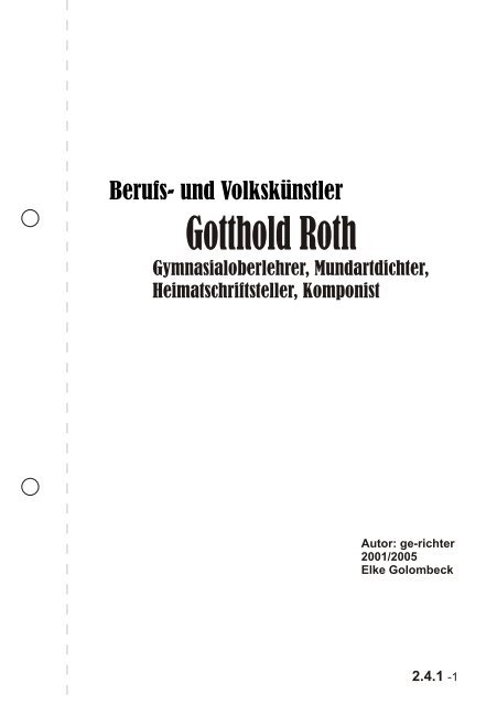 Gotthold Roth - Mohlsdorf