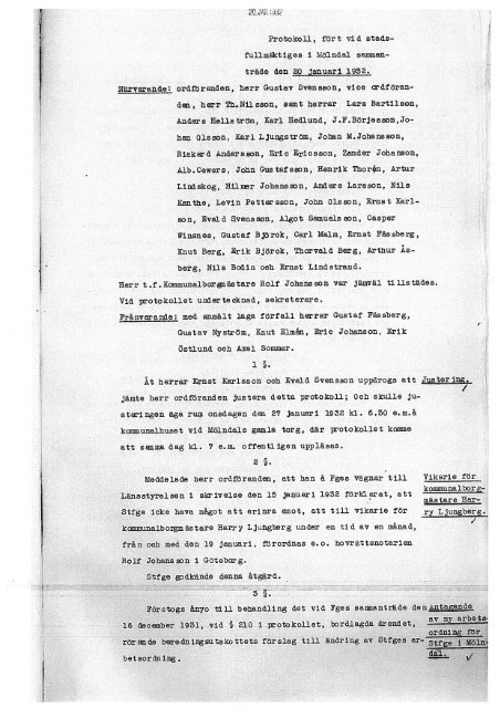 steringen äga ruin onsdagen den 27 januari 1932 kl. 6.30 ... - Mölndal