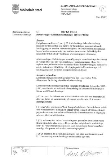 Ärende-14-Revidering av kommunfullmäktiges ... - Mölndal