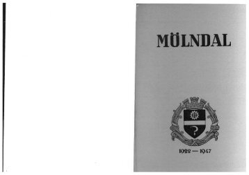 Historik Mölndals stad 1922-1947