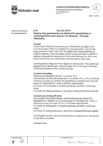 Ärende-28-Begäran från gatunämnden om tillstånd för ... - Mölndal
