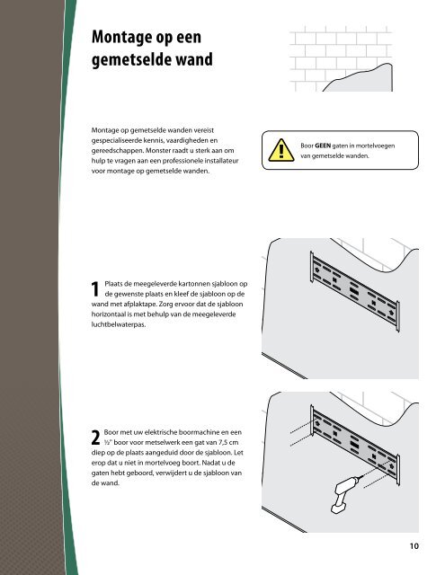 INSTAllATIEHANdlEIdINg EN gARANTIE - Monster Cable