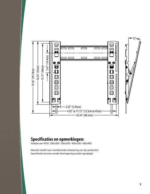 INSTAllATIEHANdlEIdINg EN gARANTIE - Monster Cable