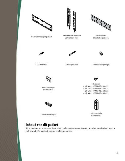 INSTAllATIEHANdlEIdINg EN gARANTIE - Monster Cable