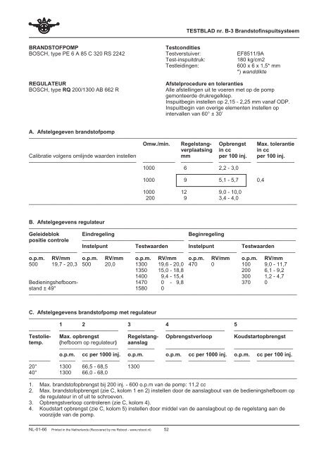 DAF DA-475 Werkplaatsinstructies DAF DA-475 Werkplaatsinstructies