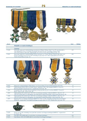 Medailles en onderscheidingen